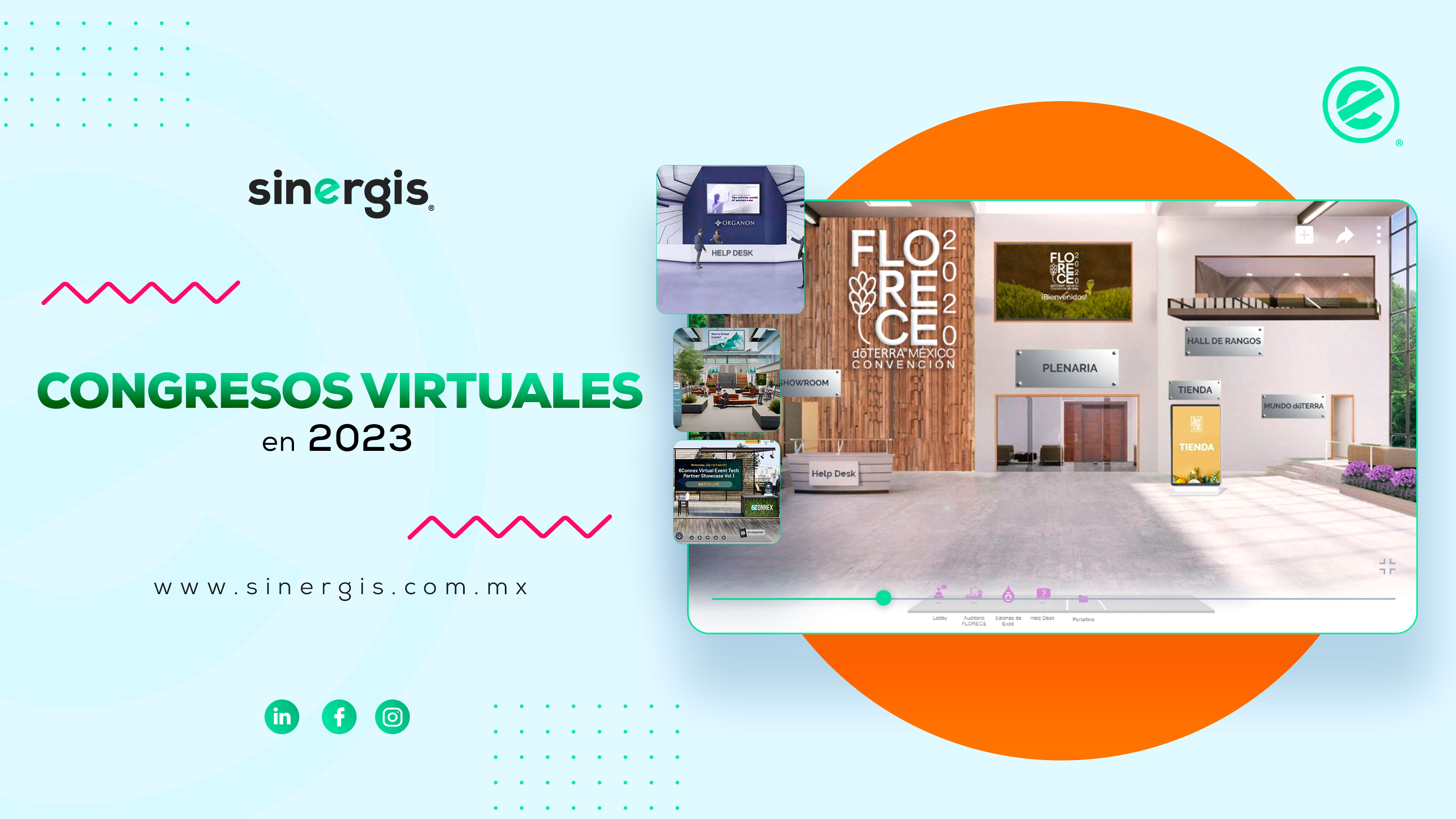 Eventos virtuales y congresos virtuales gracias a Sinergis y 6Connex