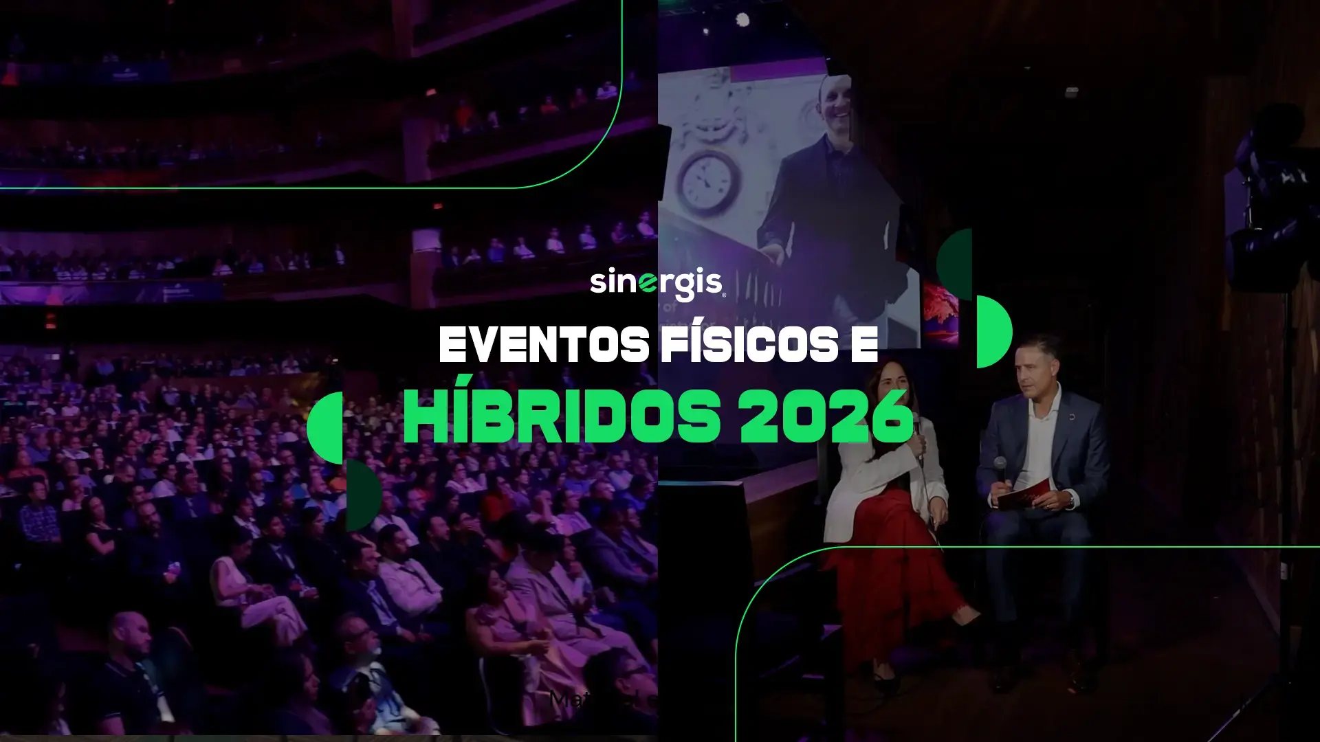 Eventos físicos e híbridos 2026 Sinergis