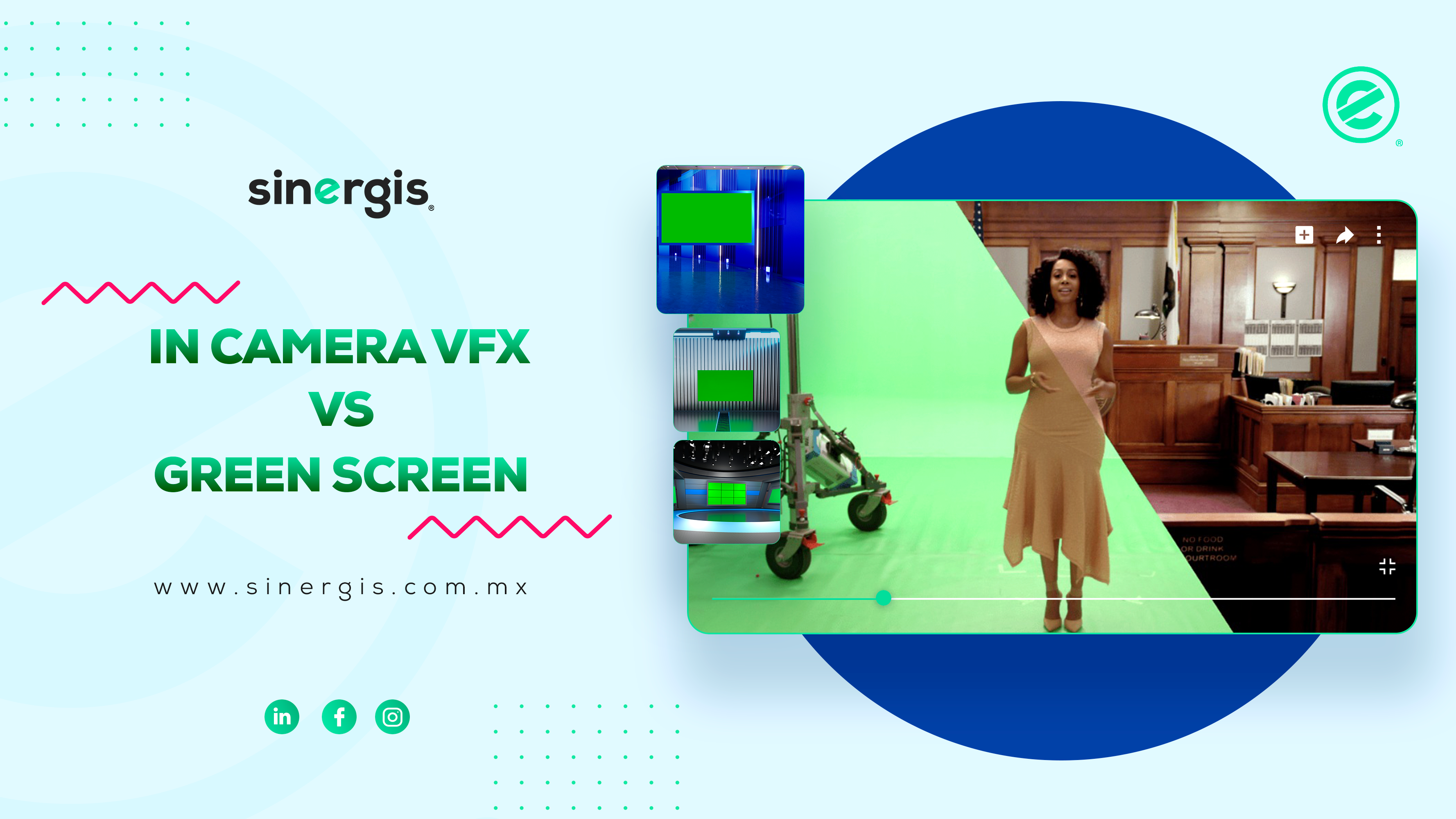producción virtual y uso de green screen