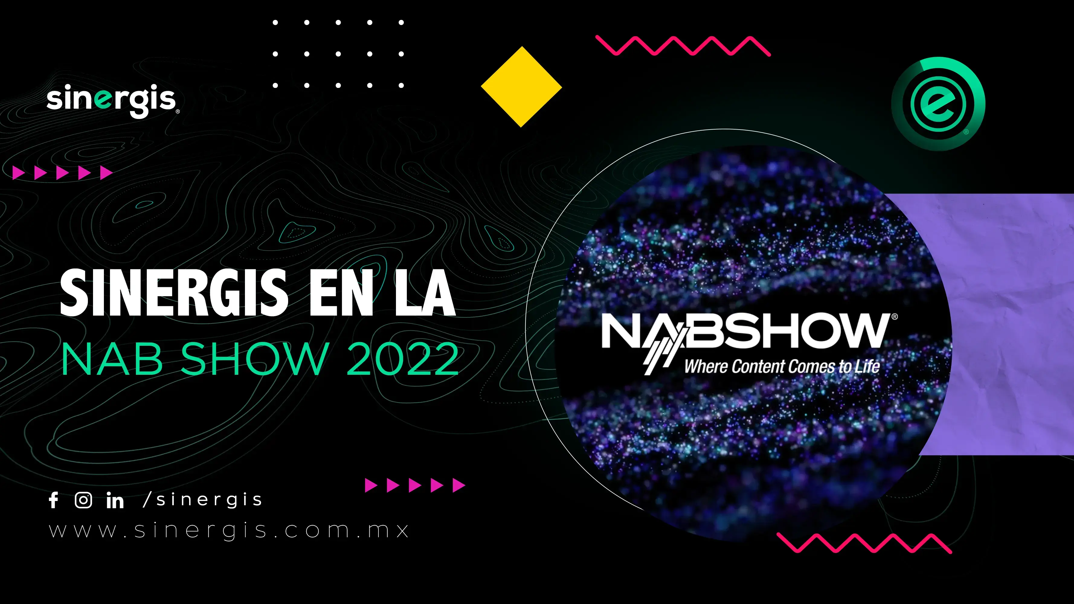 Sinergis en la NAB Show 2022
