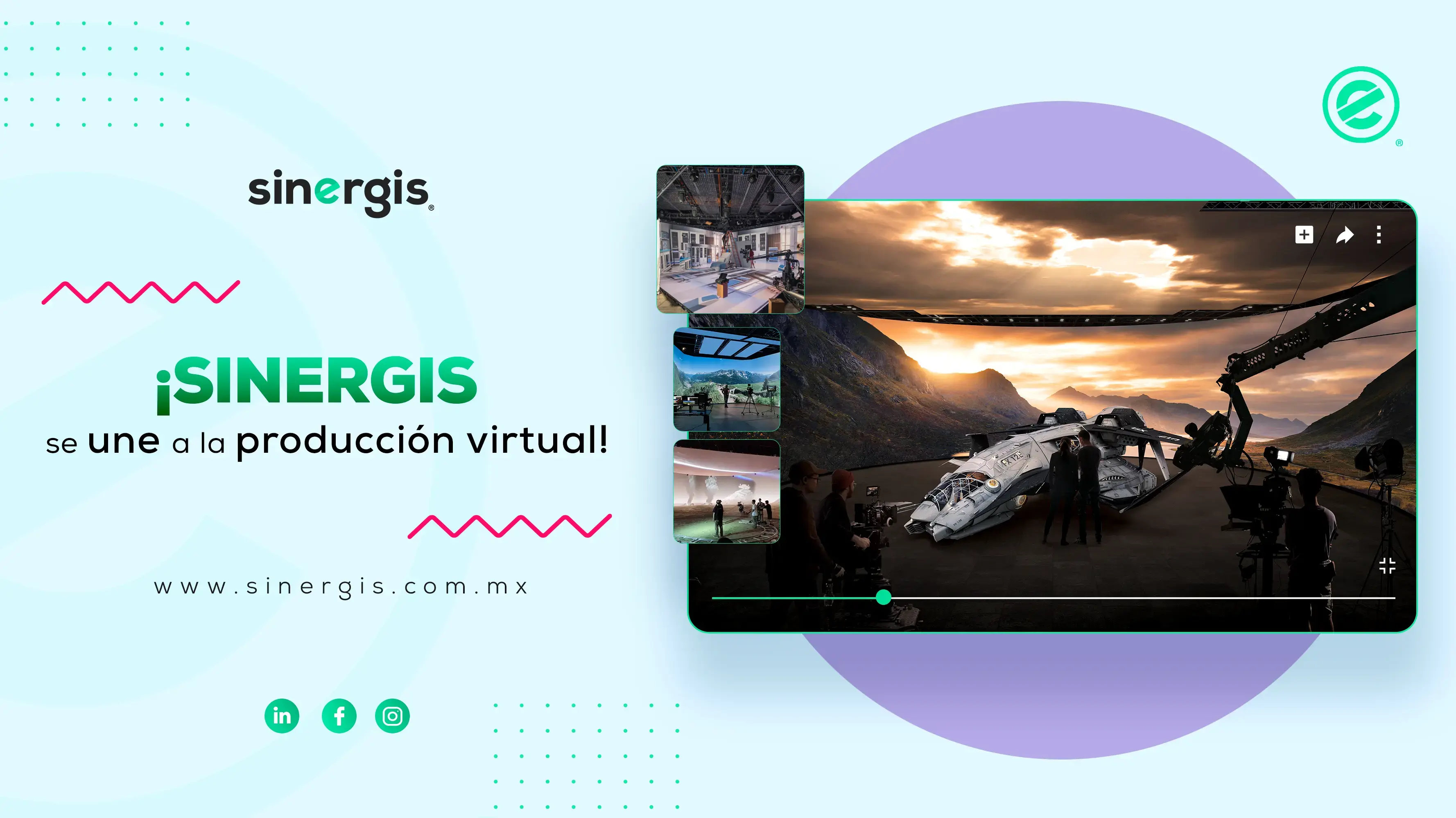 Sinergis se une a producción virtual